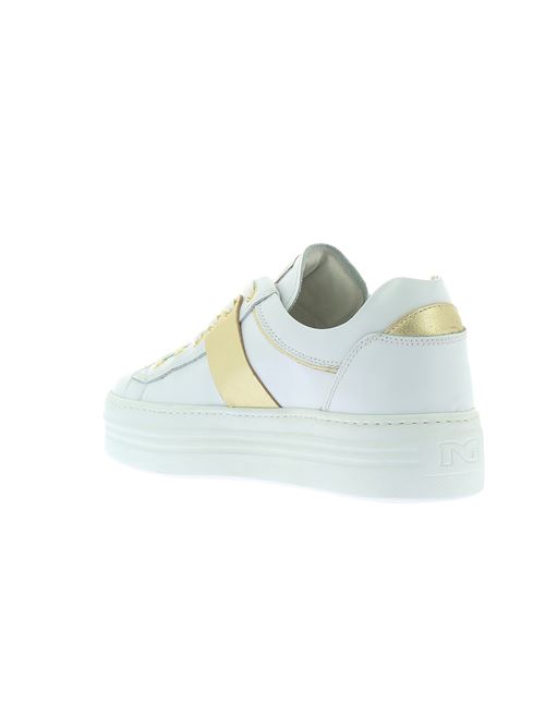 sneakers donna in pelle bianca NERO GIARDINI | E306523D707